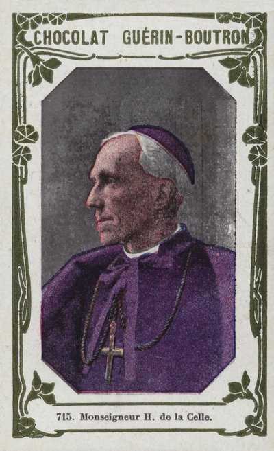Monsignor H de la Celle (farvet foto) af French School