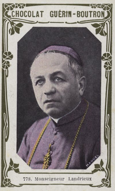 Monseigneur Landrieux (farvet foto) af French School
