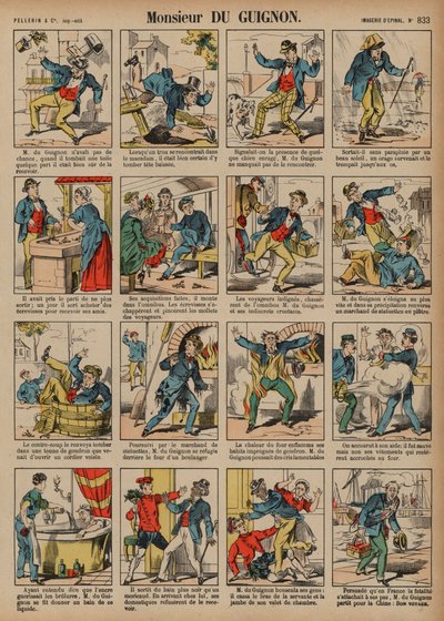 Monsieur de Guignon (farvet gravering) af French School