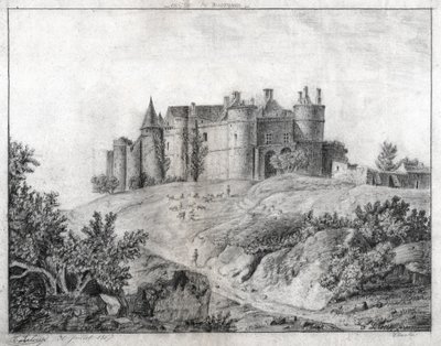 Montargis Slot. (tegning af French School