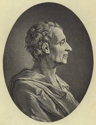 Montesquieu (fotogravure) af French School