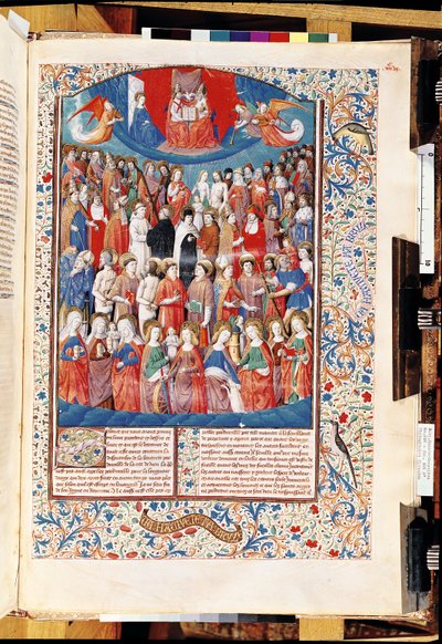 Ms 246 f.406r Paradise, fra De Civitate Dei af St. Augustine of Hippo (354-430) af French School