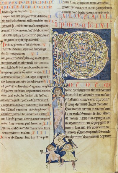 Ms 2 fol.3v t.1 Historikert initial 