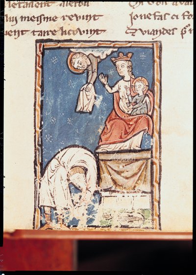 Ms 3516 f.127 Jongløren fra Notre Dame af French School