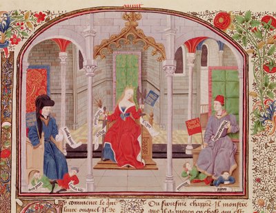 Ms 927 Fol.71v The Theory of Justice, from Ethics, Politics and Economics af Aristoteles (384-322 f.Kr.) af French School