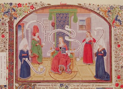 Ms 927 Fol.93v Teorien om intellektuelle dyder, fra etik, politik og økonomi af Aristoteles (384-322 f.Kr.) af French School