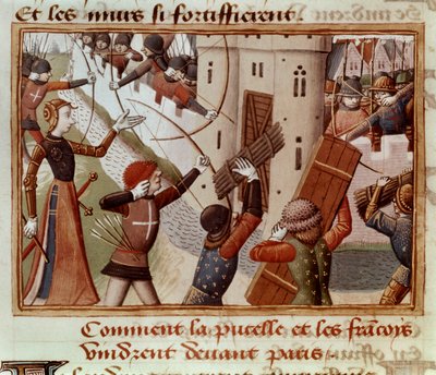Ms Fr 5054 f.66v The Siege of Paris, October 1428, 