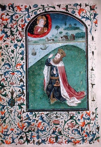 Ms Gen 288 f.131v Vision, ca. 1460 (vellum) af French School