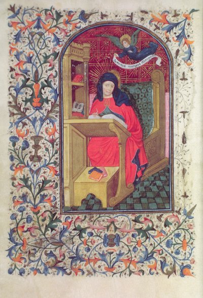 Ms Gen 288 f.266v Scholar, c.1460 af French School