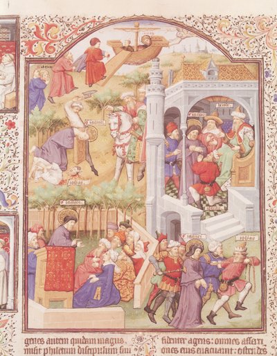 Ms Lat 17294 Fol.515v Scener fra Saint James den Stores liv (d.44) fra Breviary of the Duke of Bedford, c.1424-35 af French School