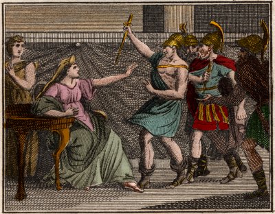 Mordet på Olympias (Mor til Alexander Great). af French School