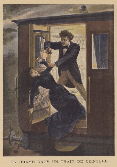 Mord på et Ceinture-jernbanetog i Paris af French School