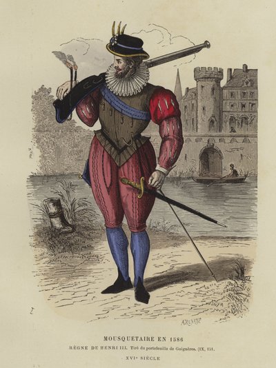 Musketer under Henrik III af Frankrigs regeringstid, 1586 af French School