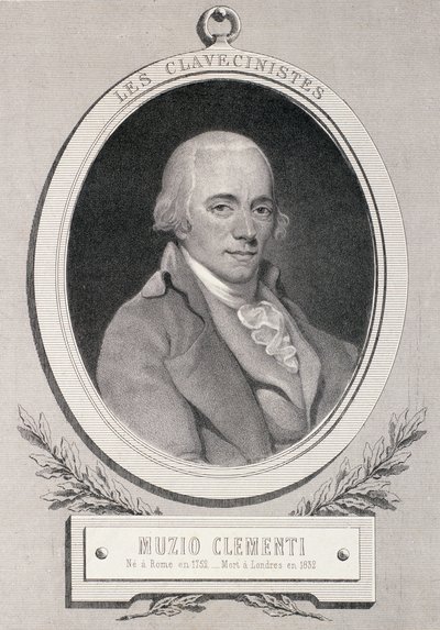 Muzio Clementi (1752-1832) graveret af Alfred Lemoine af French School