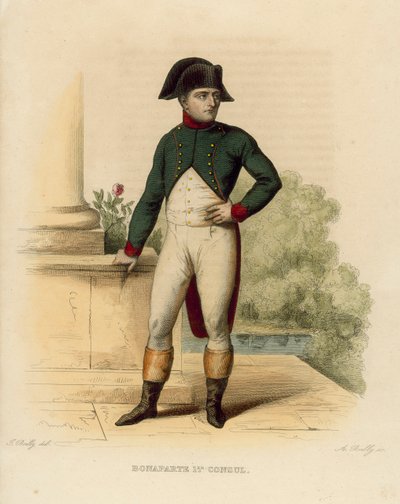 Napoleon Bonaparte (kolorierte Gravur) von French School