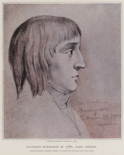 Napoleon Bonaparte i 1785 af French School