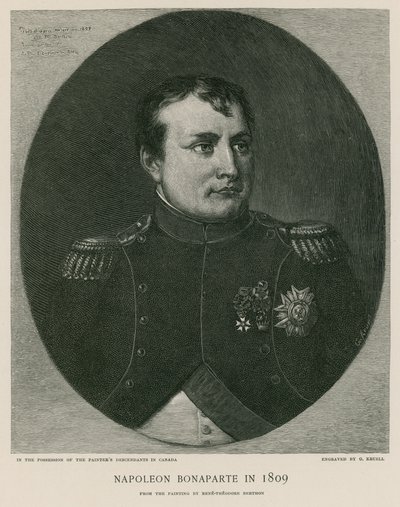 Napoleon Bonaparte i 1809 af French School