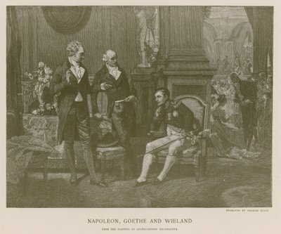 Napoleon, Goethe und Wieland von French School