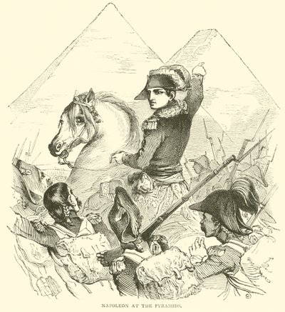 Napoleon ved pyramiderne (gravering) af French School