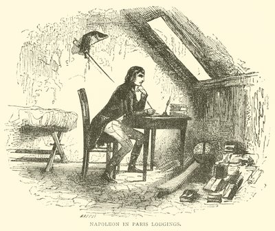 Napoleon i Paris logi (gravering) af French School