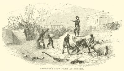 Napoleons snekamp ved Brienne (gravering) af French School