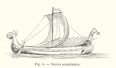 Skandinavisches Schiff von French School