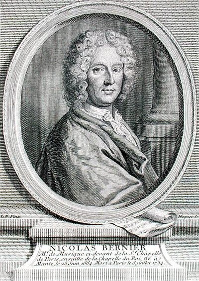 Nicolas Bernier (1665-1734) graveret af Etienne Fiquet (1719-94) (gravering) af French School