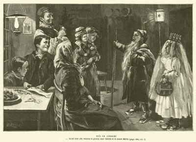 Jul i Lorraine (gravering) af French School