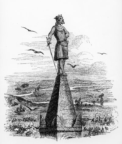 Nominoe, første hertug af Bretagne, illustration fra det antikke og moderne Bretagne af Pitre Chevalier, ca. 1840 af French School