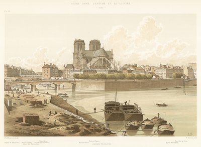 Notre-Dame lEveche og Klosteret, 1830 af French School