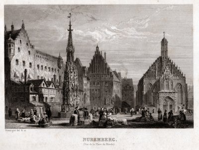 Nürnberg. (stik, ca. 1830) af French School