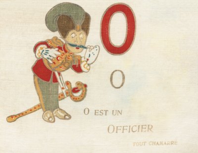 O er en kampofficer. af French School