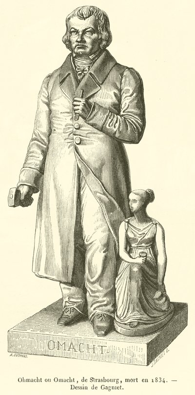 Ohmacht eller Omacht, fra Strasbourg, døde i 1834 (gravering) af French School