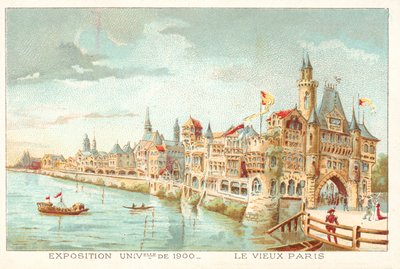 Old Paris, Exposition Universelle 1900, Paris (chromolitho) af French School