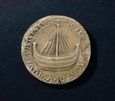 Et af de ældste overlevende segl fra byen Paris, ca. 1210 (voks) af French School