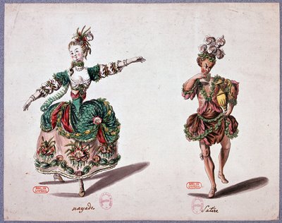 Operakostumer: najade og satyr af French School