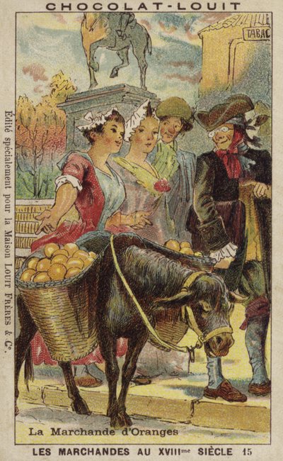 Orange sælger, 1700-tallet af French School