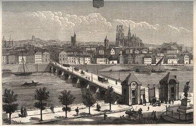 Orleans - Centre-Val de Loire - indgravering i "La France illustree: geografi, historie, statistisk administration" af V.A. Malt-brun. 1884 af French School
