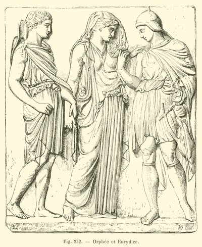 Orphee et Eurydice (gravering) af French School