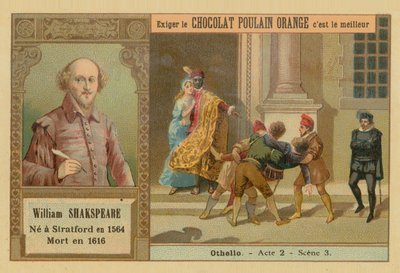 Othello, Chocolat Poulain Orange byttekort af French School