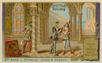 Othello, Chocolat Poulain handelskort af French School