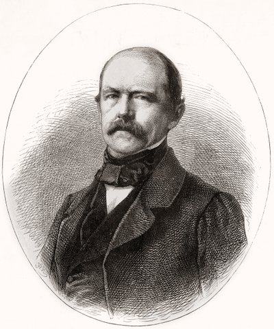 Otto Eduard Leopold, Prins af Bismarck, hertug af Lauenburg, fra LUnivers Illustré, 1866 af French School