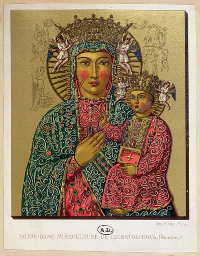 Vor Frue af Czestochowa, slutningen af det 19. århundrede af French School