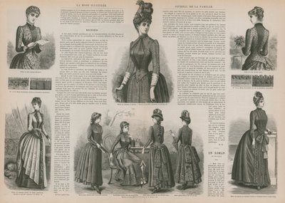 Side fra La Mode Illustree af French School