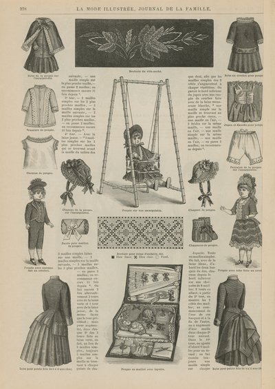 Side fra La Mode Illustree af French School