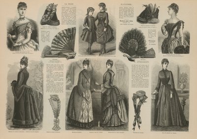 Side fra La Mode Illustree af French School