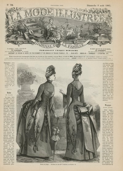 Side fra La Mode Illustree af French School