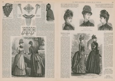 Side fra La Mode Illustree af French School