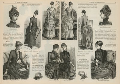 Side fra La Mode Illustree af French School