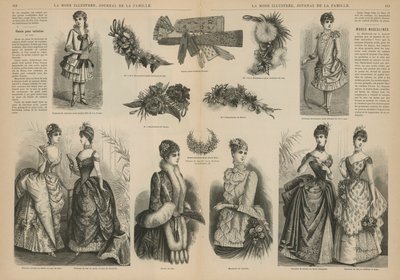 Side fra La Mode Illustree af French School